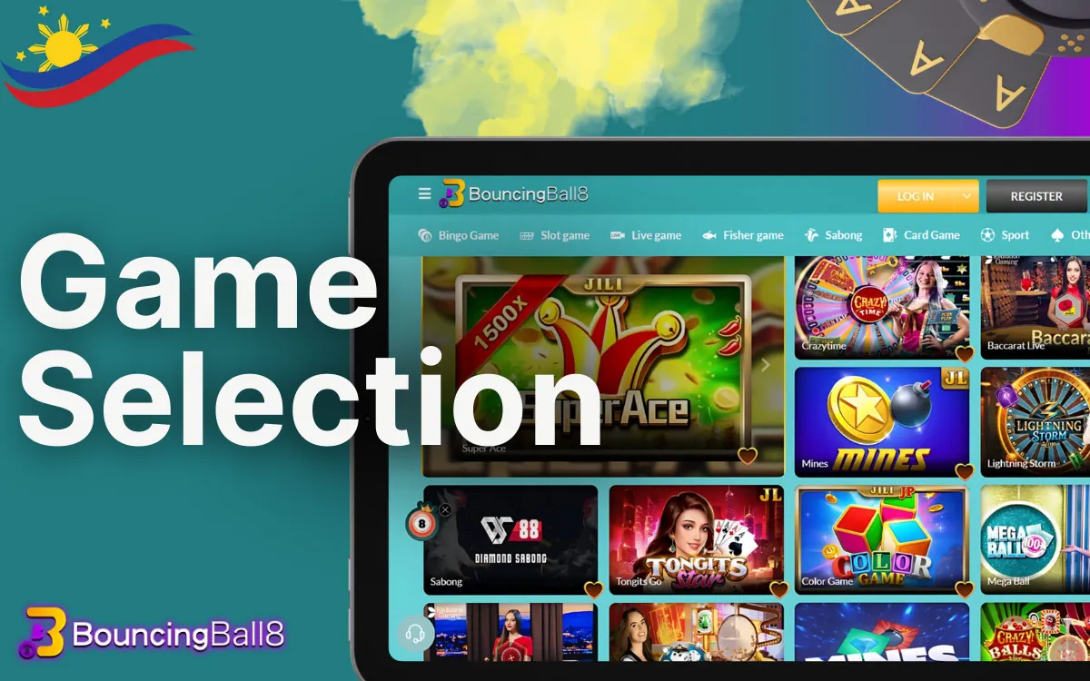 Casino Game Selection BouncingBall8