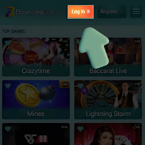 Instruction Locate the Login Button