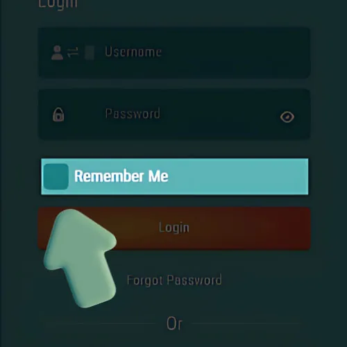Instruction Remember Me Option